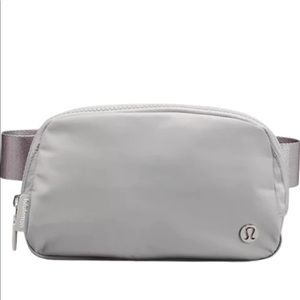 Silver Lululemon belt bag
